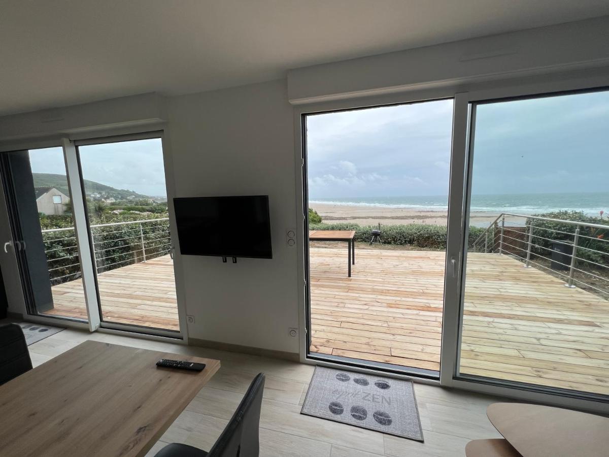 Villa Le Bruit Des Vagues Les Pieux Esterno foto